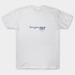 tom yum goong - Thai blue - Flag color - with sketch T-Shirt